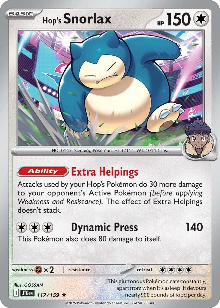Hop's Snorlax (117/159) [Scarlet & Violet: Journey Together] | Pegasus Games WI