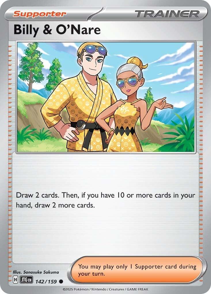 Billy & O'Nare (142/159) [Scarlet & Violet: Journey Together] | Pegasus Games WI