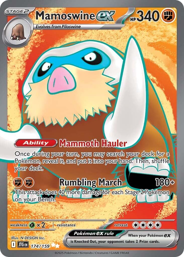 Mamoswine ex (174/159) [Scarlet & Violet: Journey Together] | Pegasus Games WI