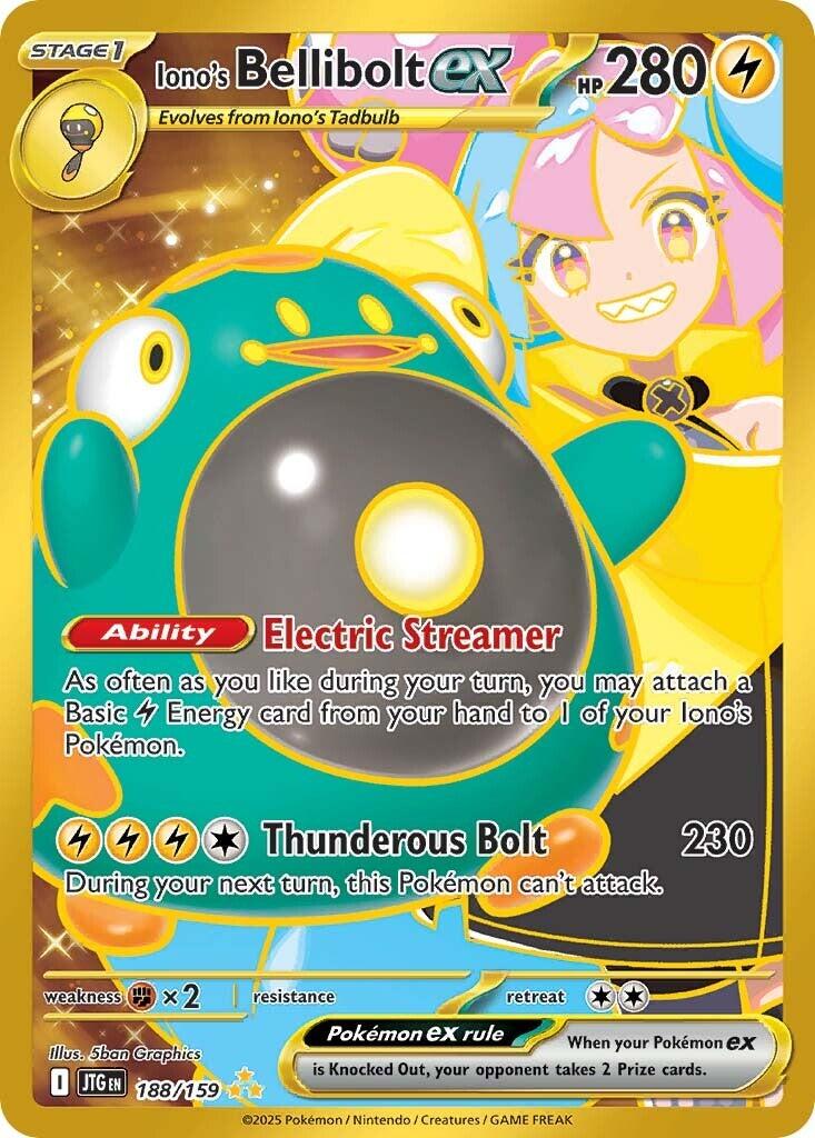 Iono's Bellibolt ex (188/159) [Scarlet & Violet: Journey Together] | Pegasus Games WI