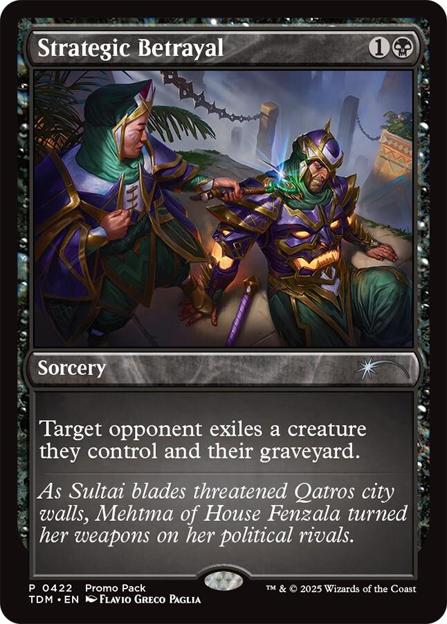 Strategic Betrayal [Tarkir: Dragonstorm Promos] | Pegasus Games WI