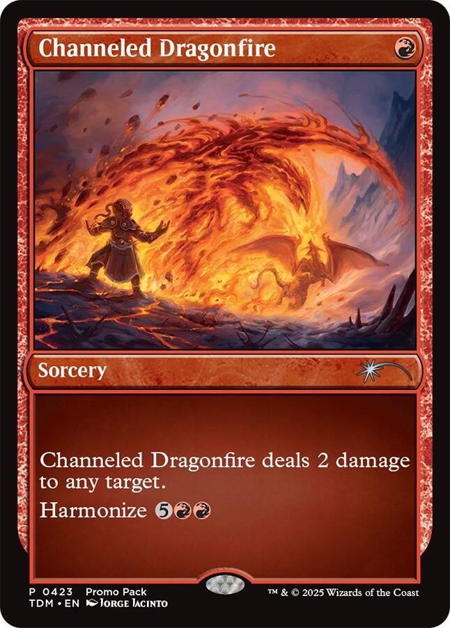 Channeled Dragonfire [Tarkir: Dragonstorm Promos] | Pegasus Games WI