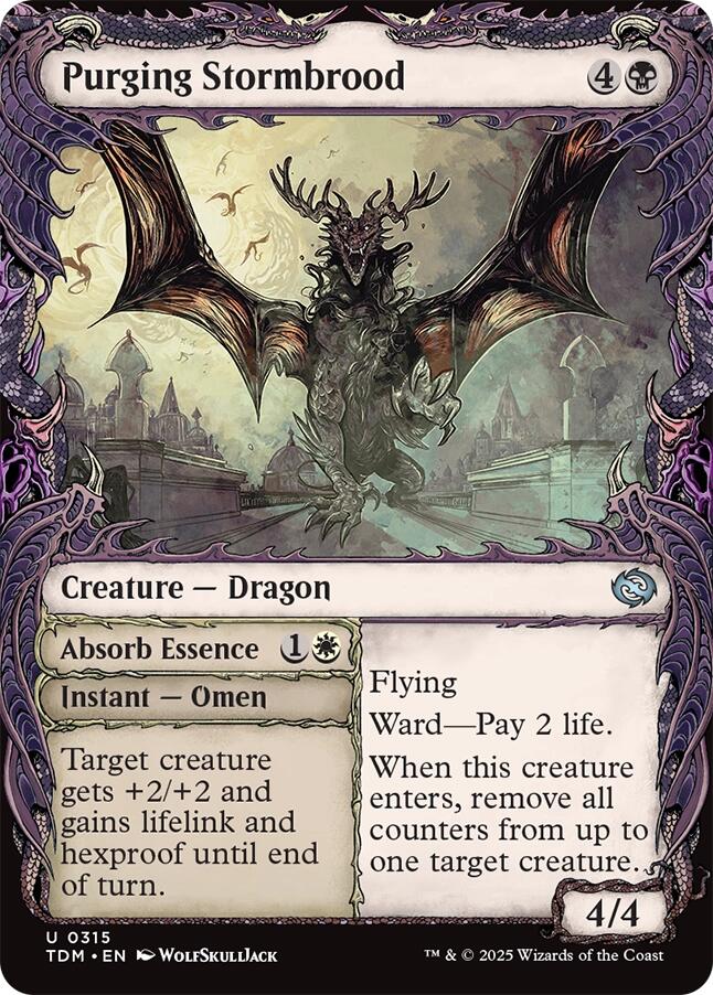 Purging Stormbrood (Showcase) [Tarkir: Dragonstorm] | Pegasus Games WI