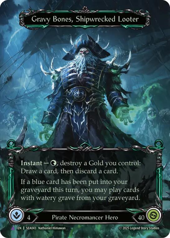Gravy Bones, Shipwrecked Looter (Marvel) [SEA043] (High Seas)  Cold Foil | Pegasus Games WI