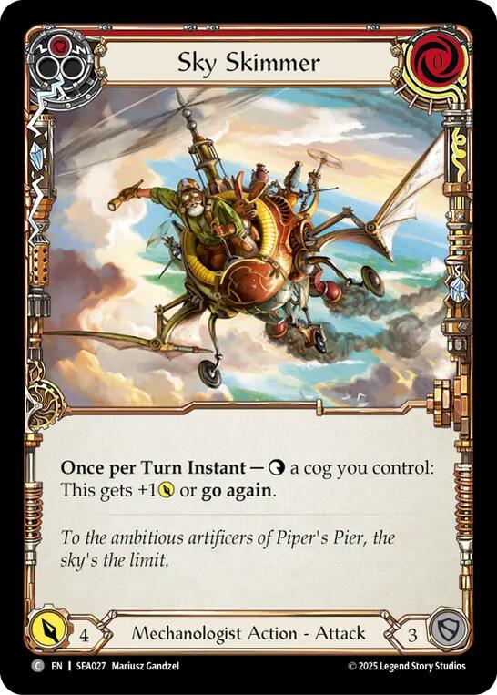 Sky Skimmer (Red) [SEA027] (High Seas)  Rainbow Foil | Pegasus Games WI