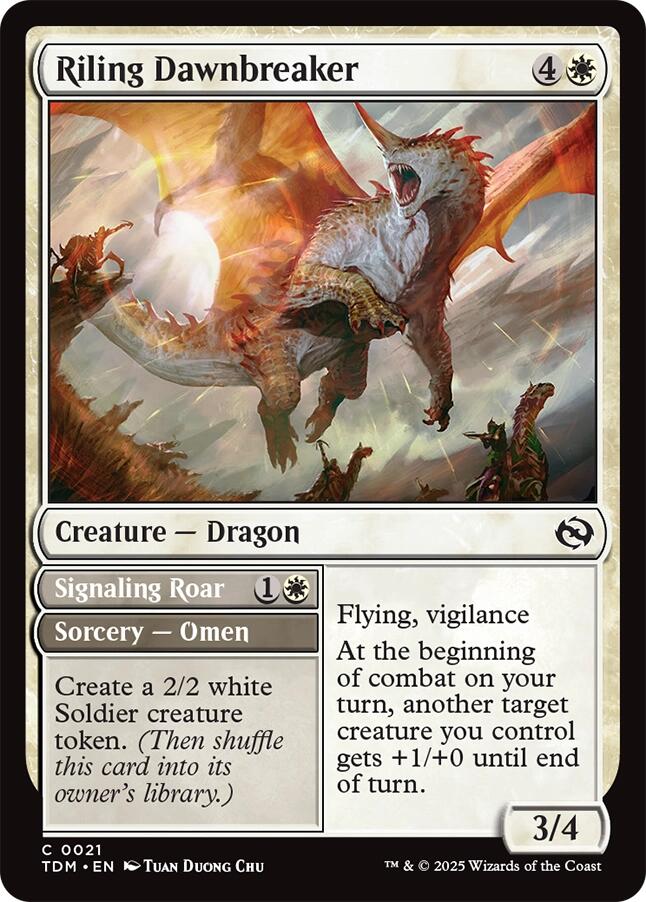 Riling Dawnbreaker [Tarkir: Dragonstorm] | Pegasus Games WI