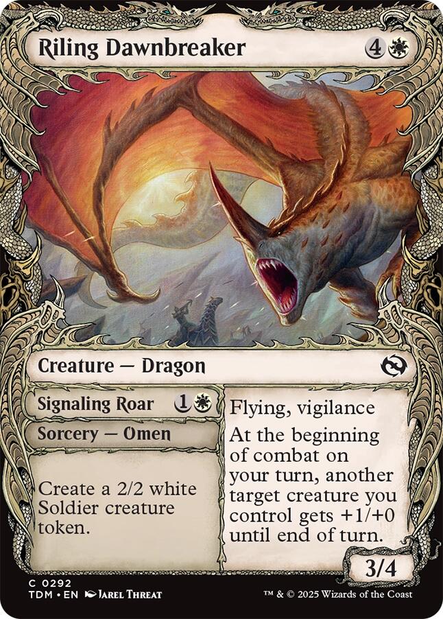 Riling Dawnbreaker (Showcase) [Tarkir: Dragonstorm] | Pegasus Games WI