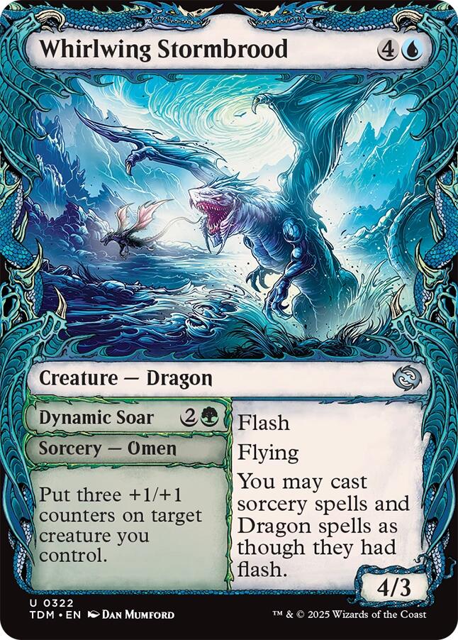 Whirlwing Stormbrood (Showcase) [Tarkir: Dragonstorm] | Pegasus Games WI