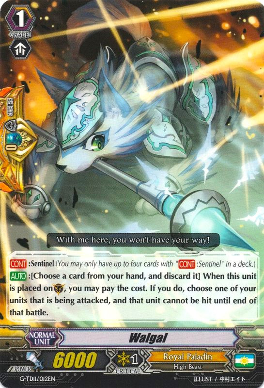 Walgal (G-TD11/012EN) [Divine Knight of Heavenly Decree] | Pegasus Games WI