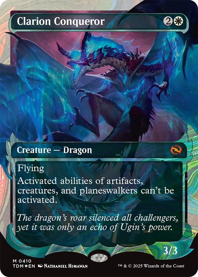 Clarion Conqueror (Showcase) (Halo Foil) [Tarkir: Dragonstorm] | Pegasus Games WI