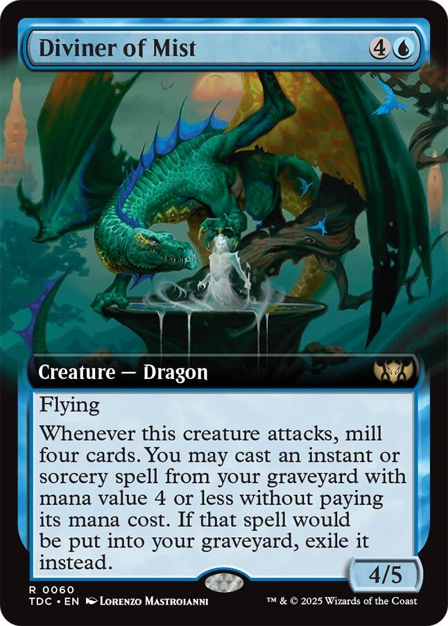 Diviner of Mist (Extended Art) [Tarkir: Dragonstorm Commander] | Pegasus Games WI