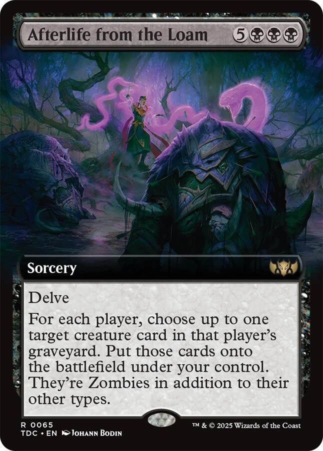 Afterlife from the Loam (Extended Art) [Tarkir: Dragonstorm Commander] | Pegasus Games WI