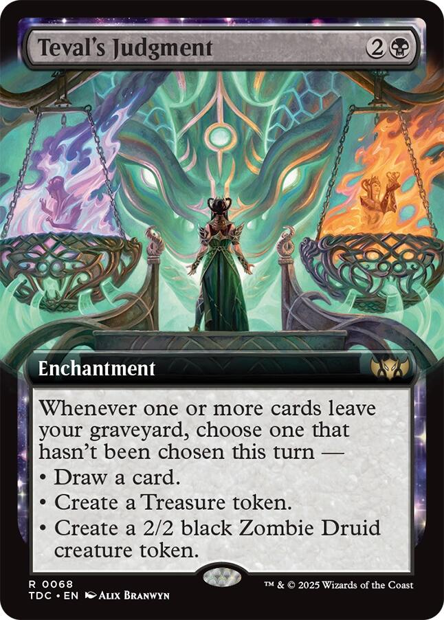 Teval's Judgment (Extended Art) [Tarkir: Dragonstorm Commander] | Pegasus Games WI