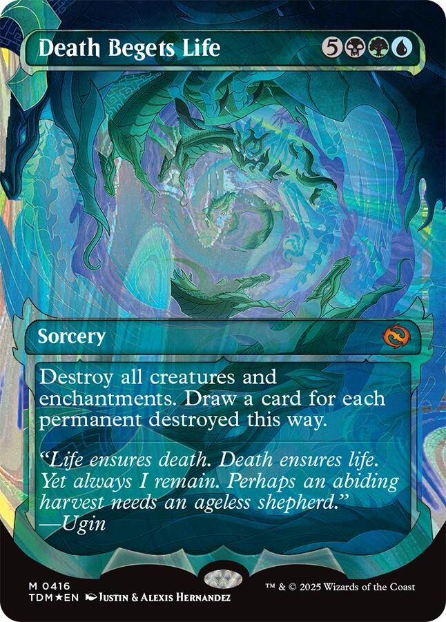 Death Begets Life (Showcase) (Halo Foil) [Tarkir: Dragonstorm] | Pegasus Games WI