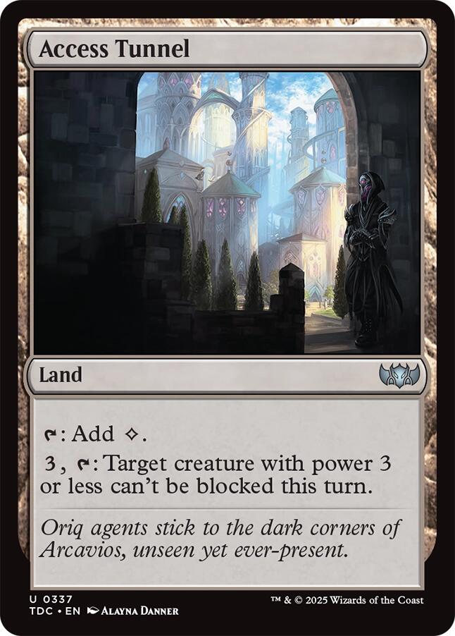 Access Tunnel [Tarkir: Dragonstorm Commander] | Pegasus Games WI