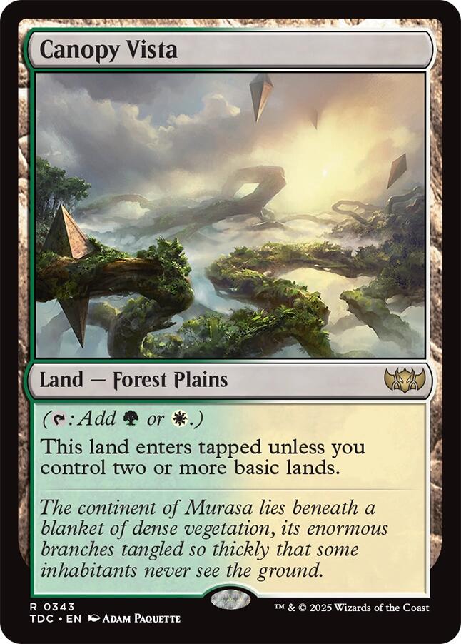 Canopy Vista [Tarkir: Dragonstorm Commander] | Pegasus Games WI