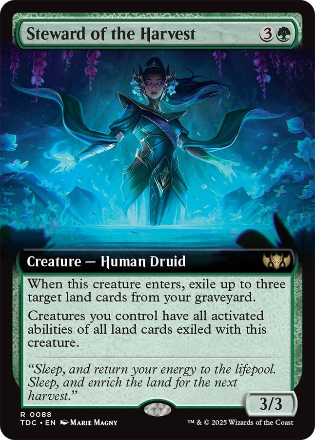 Steward of the Harvest (Extended Art) [Tarkir: Dragonstorm Commander] | Pegasus Games WI