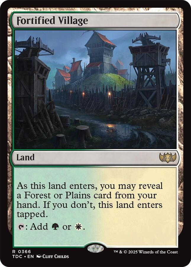 Fortified Village [Tarkir: Dragonstorm Commander] | Pegasus Games WI