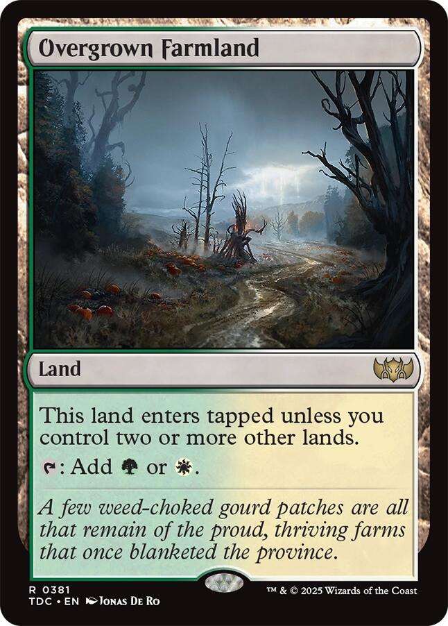 Overgrown Farmland [Tarkir: Dragonstorm Commander] | Pegasus Games WI