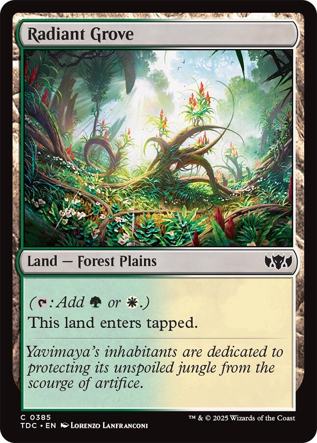 Radiant Grove [Tarkir: Dragonstorm Commander] | Pegasus Games WI