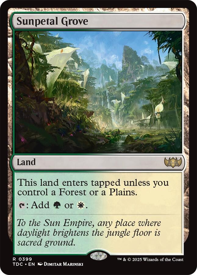 Sunpetal Grove [Tarkir: Dragonstorm Commander] | Pegasus Games WI