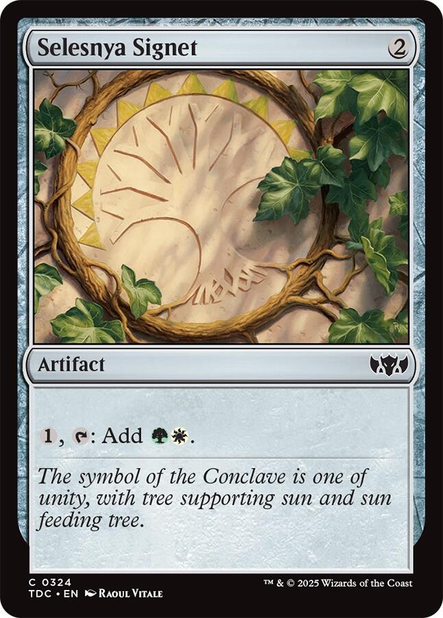 Selesnya Signet [Tarkir: Dragonstorm Commander] | Pegasus Games WI