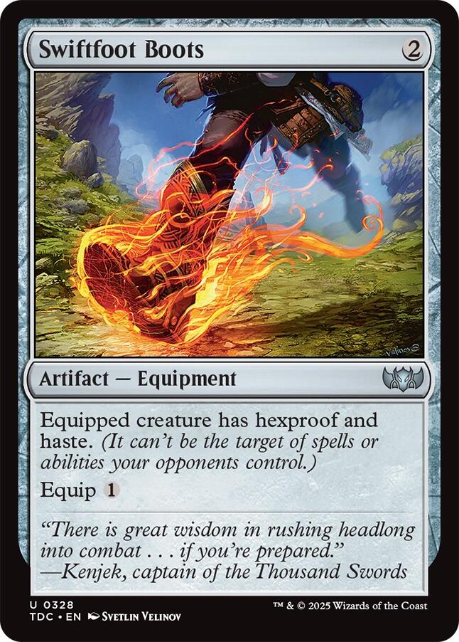 Swiftfoot Boots [Tarkir: Dragonstorm Commander] | Pegasus Games WI