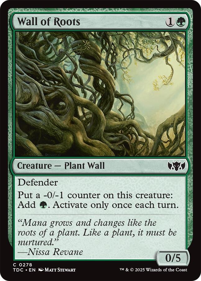 Wall of Roots [Tarkir: Dragonstorm Commander] | Pegasus Games WI
