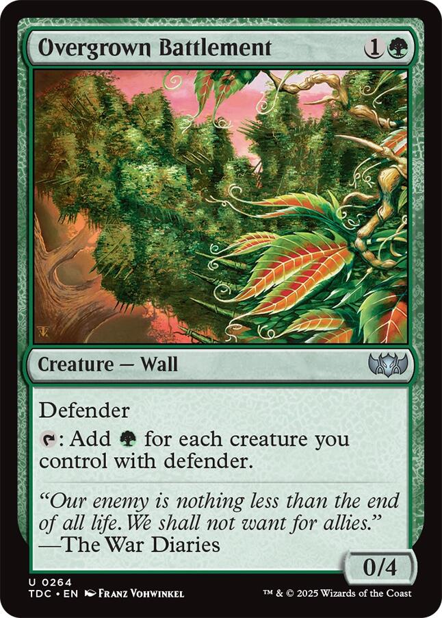 Overgrown Battlement [Tarkir: Dragonstorm Commander] | Pegasus Games WI