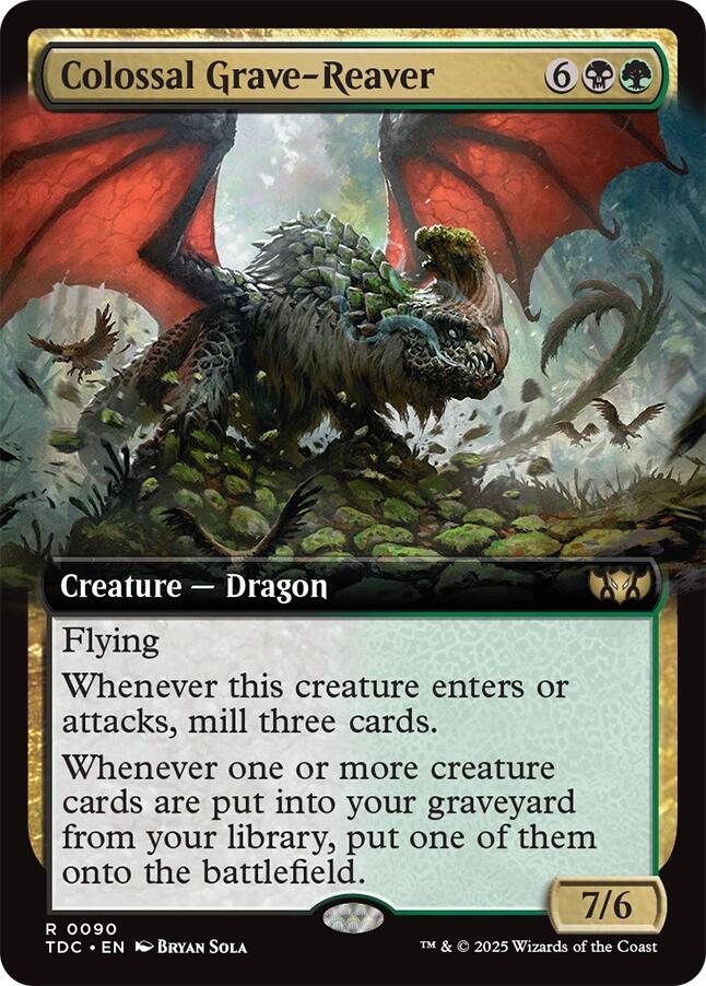 Colossal Grave-Reaver (Extended Art) [Tarkir: Dragonstorm Commander] | Pegasus Games WI