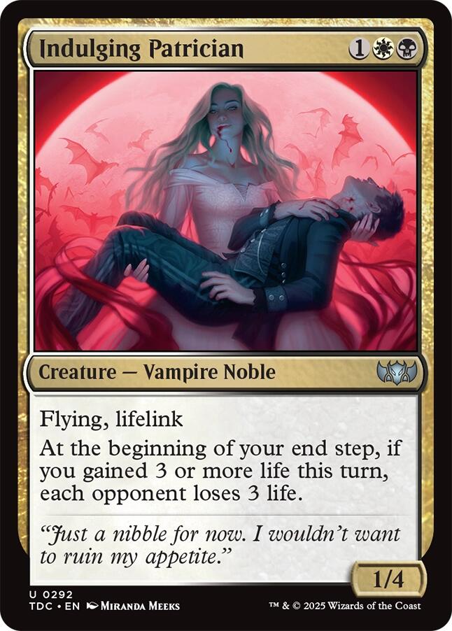 Indulging Patrician [Tarkir: Dragonstorm Commander] | Pegasus Games WI
