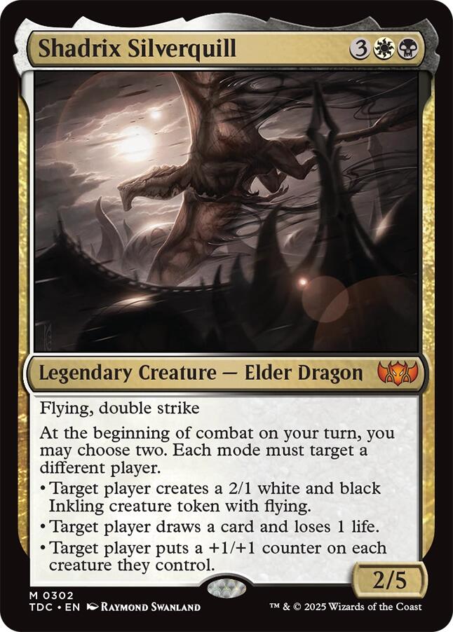 Shadrix Silverquill [Tarkir: Dragonstorm Commander] | Pegasus Games WI