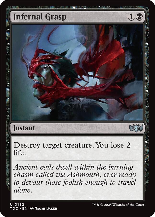 Infernal Grasp [Tarkir: Dragonstorm Commander] | Pegasus Games WI