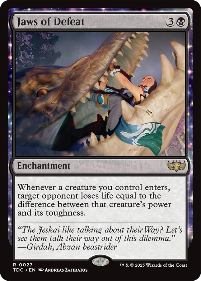 Jaws of Defeat [Tarkir: Dragonstorm Commander] | Pegasus Games WI