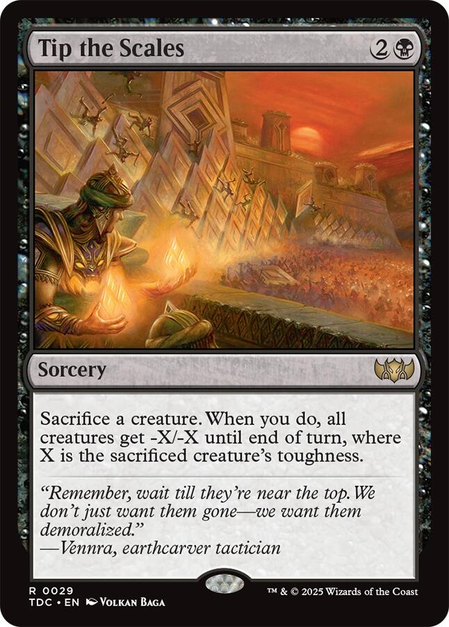 Tip the Scales [Tarkir: Dragonstorm Commander] | Pegasus Games WI