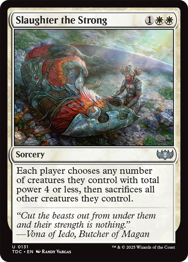 Slaughter the Strong [Tarkir: Dragonstorm Commander] | Pegasus Games WI