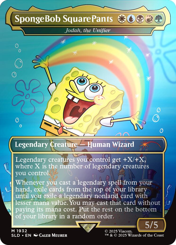 SpongeBob SquarePants - Jodah, the Unifier (Rainbow Foil) [Secret Lair Drop Series] | Pegasus Games WI