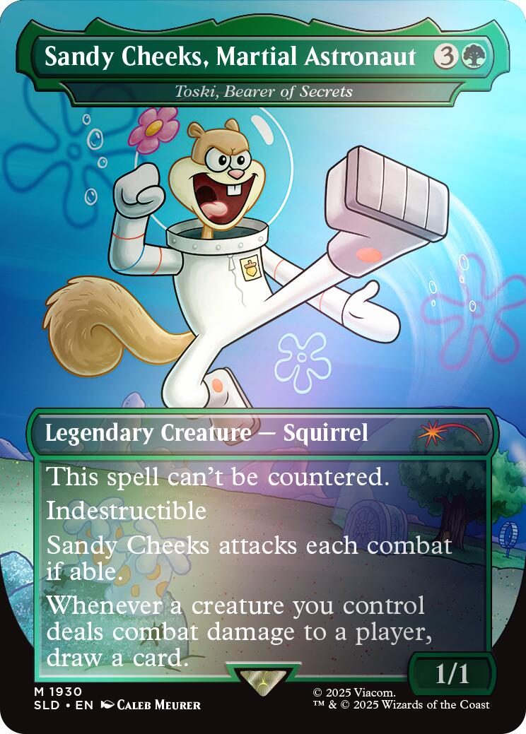 Sandy Cheeks, Martial Astronaut - Toski, Bearer of Secrets (Rainbow Foil) [Secret Lair Drop Series] | Pegasus Games WI