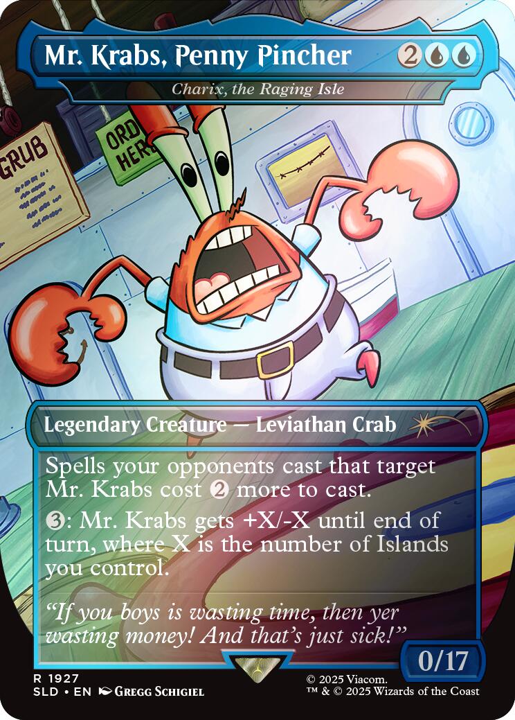 Mr. Krabs, Penny Pincher - Charix, the Raging Isle (Rainbow Foil) [Secret Lair Drop Series] | Pegasus Games WI