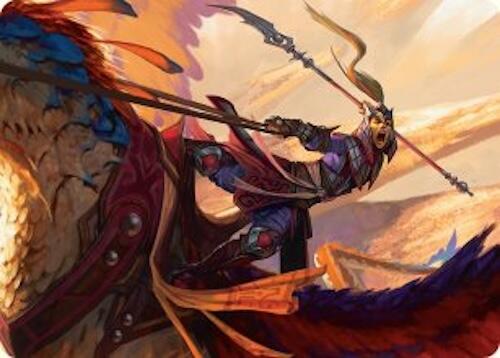 Dragonback Lancer Art Card (3/54) [Tarkir: Dragonstorm Art Series] | Pegasus Games WI