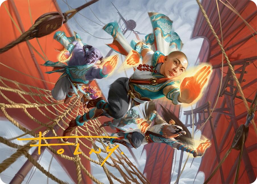 Aligned Heart Art Card (52/54) (Gold-Stamped Signature) [Tarkir: Dragonstorm Art Series] | Pegasus Games WI