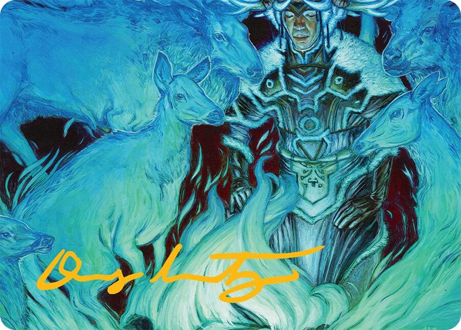 Unending Whisper Art Card (9/54) (Gold-Stamped Signature) [Tarkir: Dragonstorm Art Series] | Pegasus Games WI