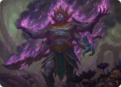 Rot-Curse Rakshasa Art Card (13/54) [Tarkir: Dragonstorm Art Series] | Pegasus Games WI