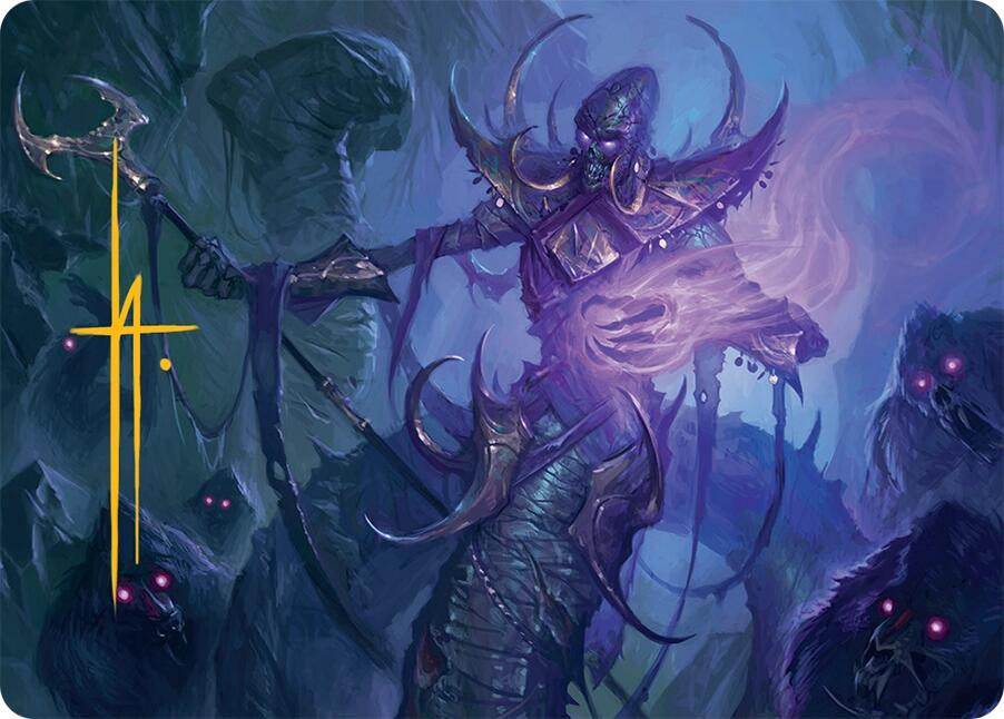 Sidisi, Regent of the Mire Art Card (14/54) (Gold-Stamped Signature) [Tarkir: Dragonstorm Art Series] | Pegasus Games WI