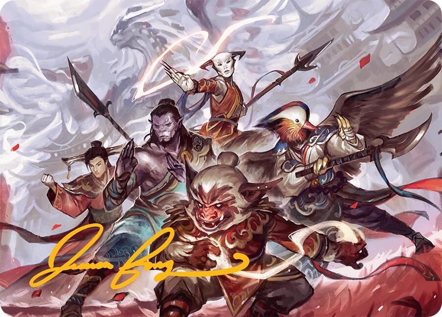 Will of the Jeskai Art Card (54/54) (Gold-Stamped Signature) [Tarkir: Dragonstorm Art Series] | Pegasus Games WI