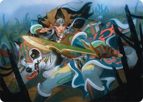 Eshki Dragonclaw Art Card (23/54) [Tarkir: Dragonstorm Art Series] | Pegasus Games WI