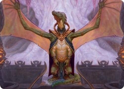 Kheru Goldkeeper Art Card (36/54) [Tarkir: Dragonstorm Art Series] | Pegasus Games WI