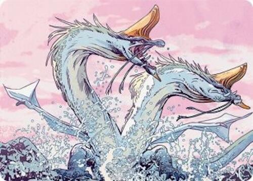 Twinmaw Stormbrood Art Card (39/54) [Tarkir: Dragonstorm Art Series] | Pegasus Games WI