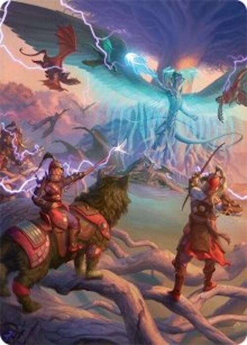 All-Out Assault Art Card (50/54) [Tarkir: Dragonstorm Art Series] | Pegasus Games WI