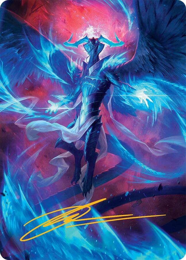 Ugin, Eye of the Storms Art Card (48/54) (Gold-Stamped Signature) [Tarkir: Dragonstorm Art Series] | Pegasus Games WI